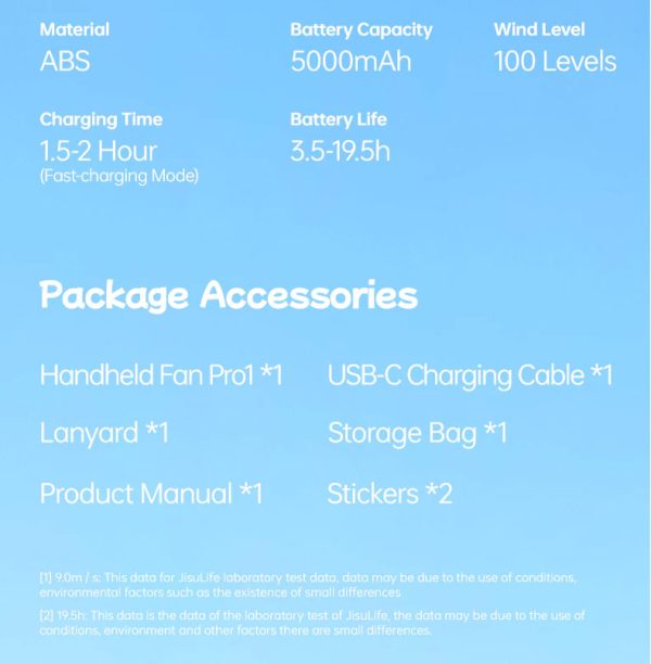 Jisulife Official Store Malaysia Pro1 Butterbear Limited Edition Portable Handheld Fan