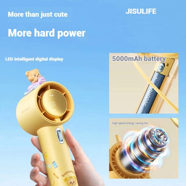 Jisulife Official Store Malaysia Pro1 Butterbear Limited Edition Portable Handheld Fan