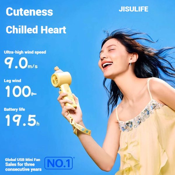 Jisulife Official Store Malaysia Pro1 Butterbear Limited Edition Portable Handheld Fan
