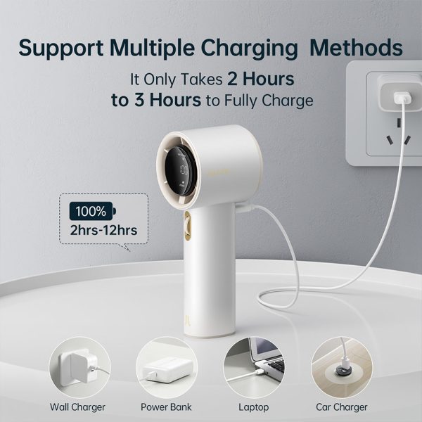 Jisulife Official Store Malaysia 100 Speed Portable Handheld Fan