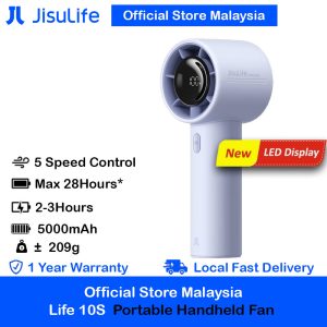 Jisulife Official Store Malaysia Life10S LED Display Portable Handheld Fan
