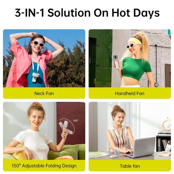 Jisulife Official Store Malaysia Life7 Portable Foldable Handheld Fan