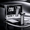 Jisulife Official Store Malaysia Life9 Limited Edition Chrome Silver Mini Portable Handheld Fan