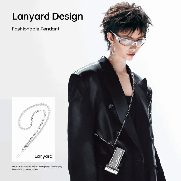 Jisulife Official Store Malaysia Life9 Limited Edition Chrome Silver Mini Portable Handheld Fan