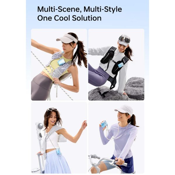 Jisulife Official Store Malaysia Life5 Portable Rechargeable 100 Speed Control Neck Fan Hang Fan