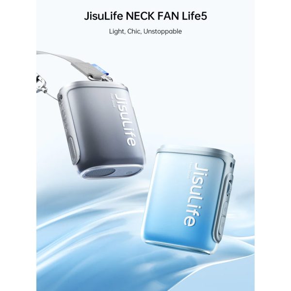 Jisulife Official Store Malaysia Life5 Portable Rechargeable 100 Speed Control Neck Fan Hang Fan