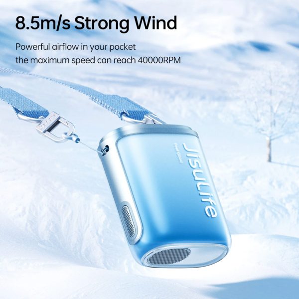 Jisulife Official Store Malaysia Life5 Portable Rechargeable 100 Speed Control Neck Fan Hang Fan