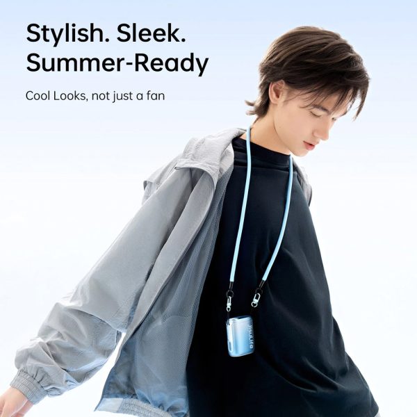 Jisulife Official Store Malaysia Life5 Portable Rechargeable 100 Speed Control Neck Fan Hang Fan