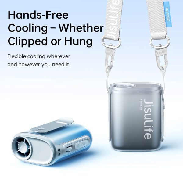 Jisulife Official Store Malaysia Life5 Portable Rechargeable 100 Speed Control Neck Fan Hang Fan