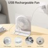 Jisulife Official Store Malaysia Portable Rechargable Mini Table Desk Fan