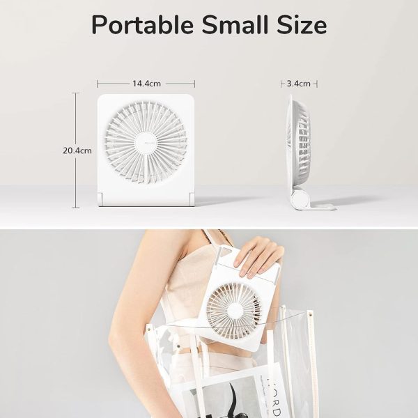 Jisulife Official Store Malaysia Portable Rechargable Mini Table Desk Fan