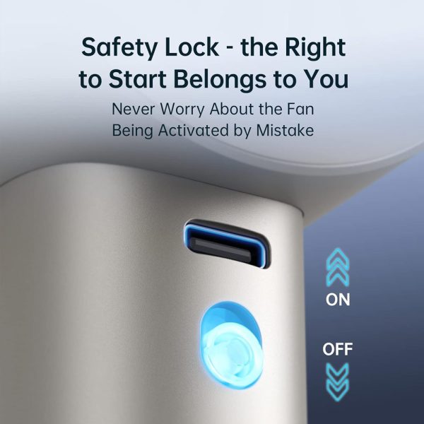 Jisulife Official Store Malaysia Portable Aluminum Body Handheld Fan 100 Speed Control