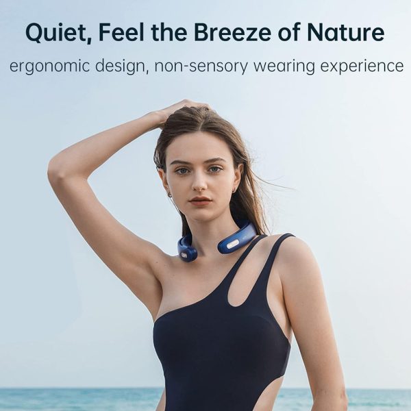 Jisulife Official Store Malaysia Portable Rechargable 100 Speed Control Neck Fan