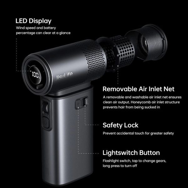 Jisulife Official Store Malaysia Portable Handheld Fan Ultra2 with Powerbank Feature