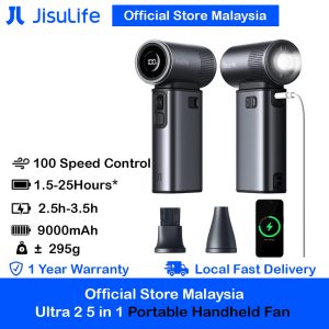 Jisulife Official Store Malaysia Portable Handheld Fan Ultra2 with Powerbank Feature