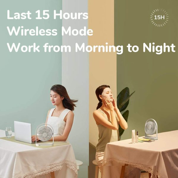 Jisulife Official Store Malaysia Portable Rechargeble Desk Fan