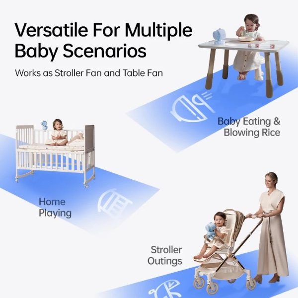 Jisulife Baby Fan3 Clip Version Octopus Version Portable Baby Stroller Fan Official Store Malaysia Same Day Delivery withi Kuala Lumpur