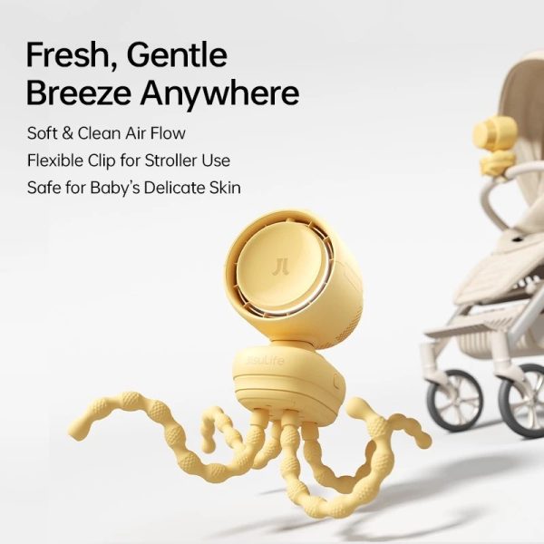 Jisulife Baby Fan3 Clip Version Octopus Version Portable Baby Stroller Fan Official Store Malaysia Same Day Delivery withi Kuala Lumpur
