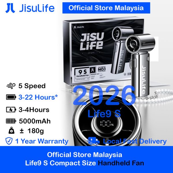 Jisulife Life9S LED compact size mini fan Official Store Malaysia