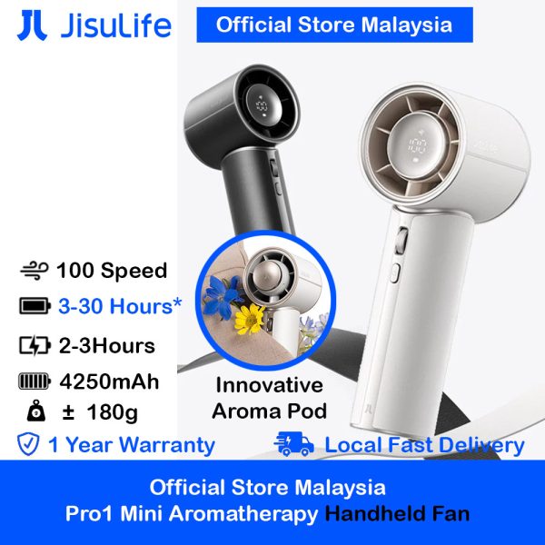 Jisulife Pro1 Mini Aroma Portable Handheld Fan Official Store Malaysia